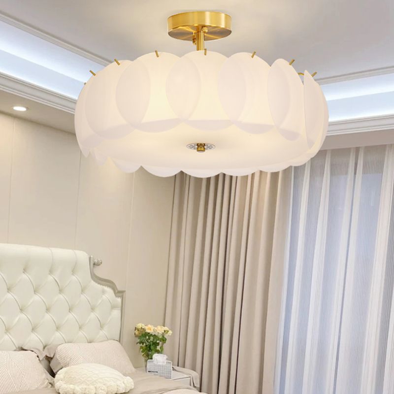 Nordic Ceiling Light Creative Glass Flush Mount Ceiling Light Fixture for Bedroom