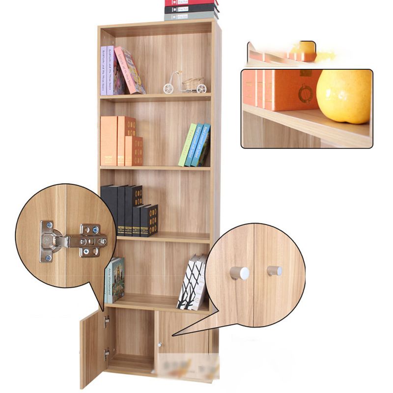 Closed Wooden Bookcase Modern Minimalist Home Living Room Bedroom Rectangular Bookshelf