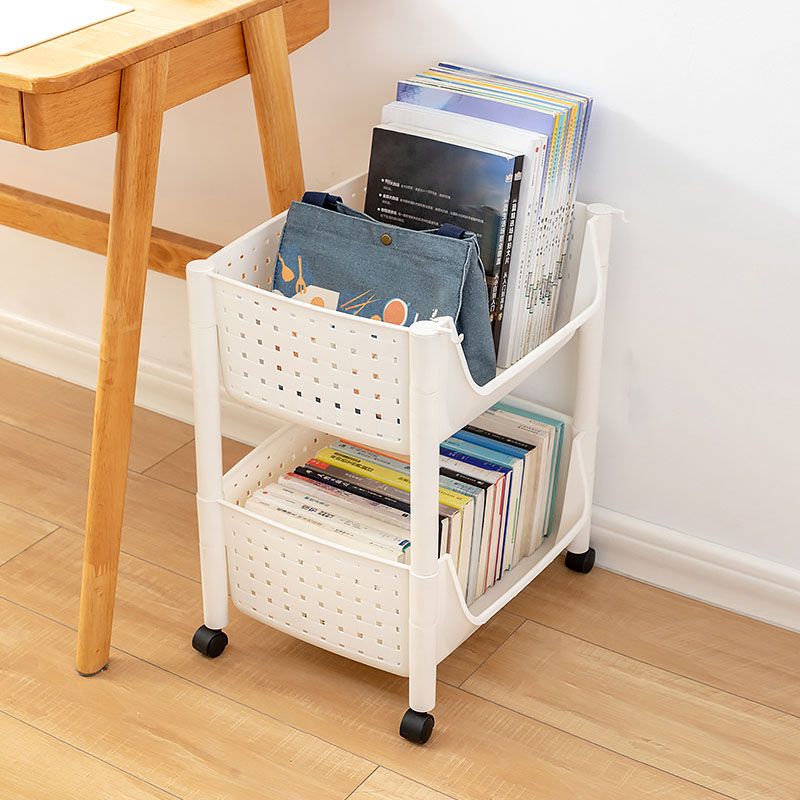 14 "Bibliothèque de style contemporain à large bibliothèque avec des coulisses pour le bureau à domicile