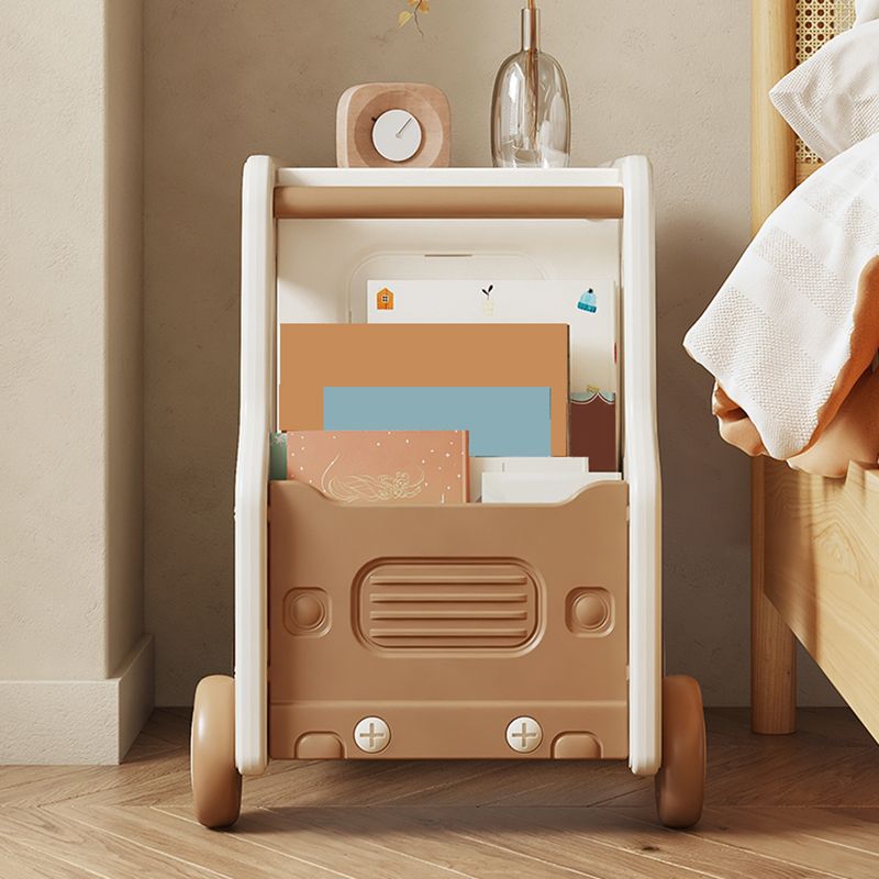 Contemporary Plastic Automobile Theme Kids Bedside Table with Cabinet