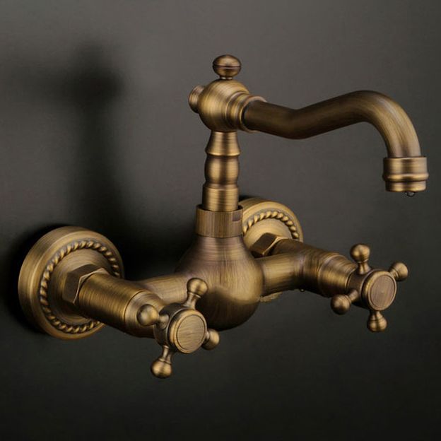 Traditional Wall Mounted Copper Claw Foot Tub Faucet Trim Low Arc Claw Foot Tub Faucet