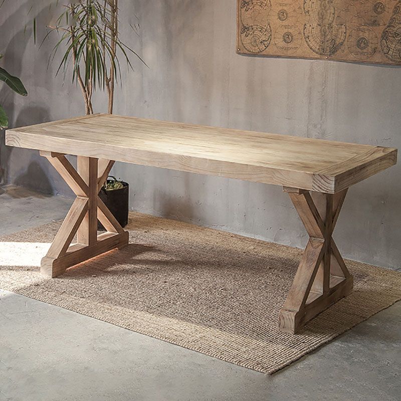 1/2 Pieces Traditional Wood Dining Furniture Set with Wood Chairs Natural Table Furniture