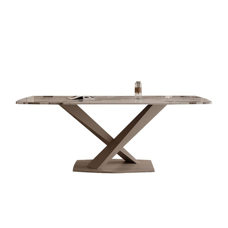 Glam Dining Set 1/3/4 Pcs Gold Rectangle Dining Table with Upholstered Chairs