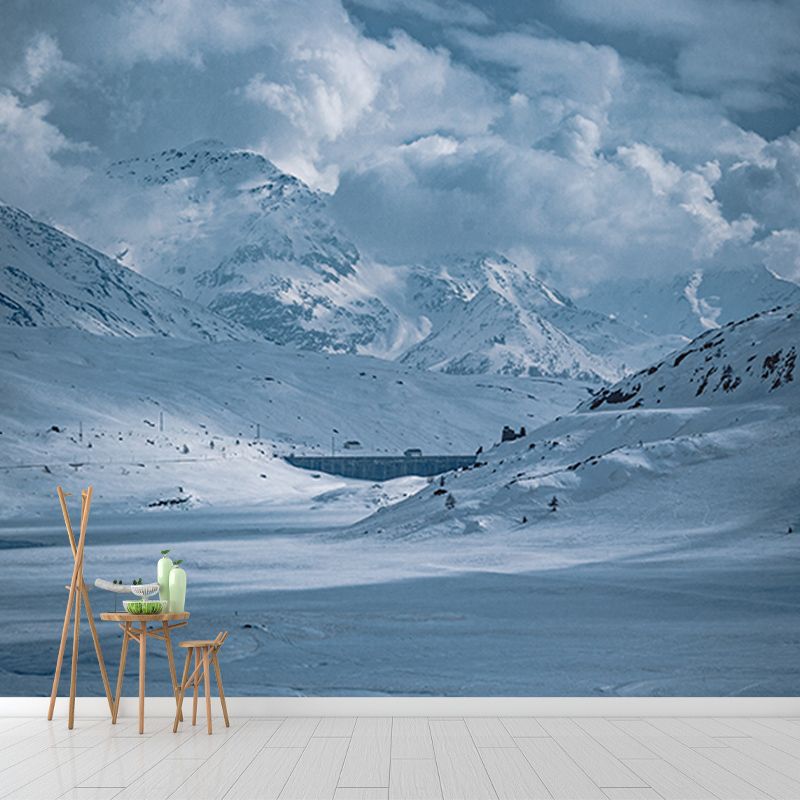 Photography Stain Resistant Mural Wallpaper Majestic Mountains Indoor Wall Mural