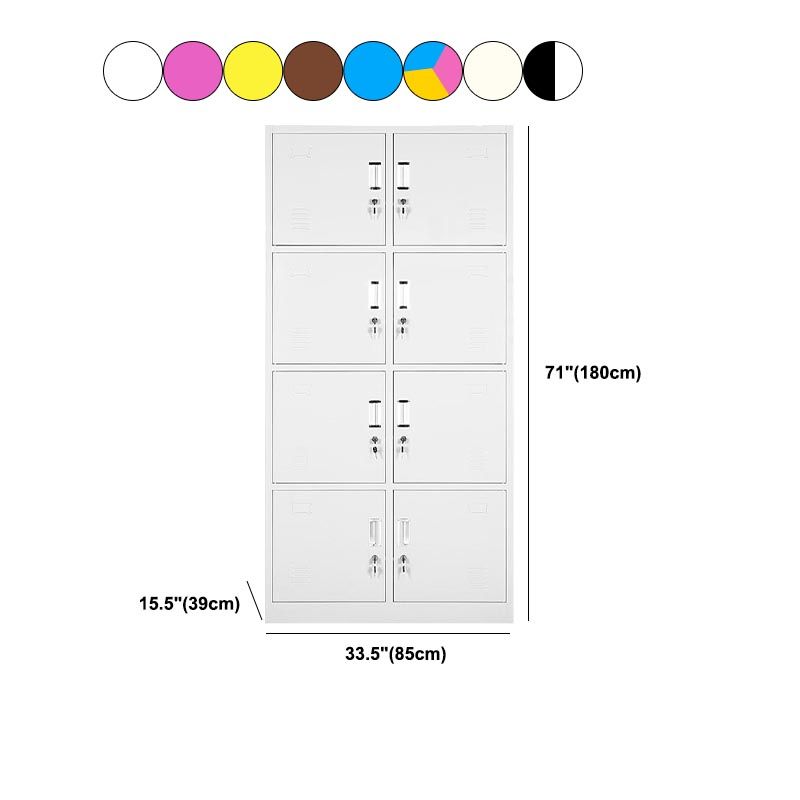 Contemporary Style Wardrobe Metal Home Wardrobe Closet With Lock