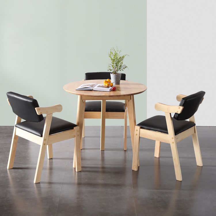 Modern Solid Wood Dining Room Set with Round Table Dining Table Furniture