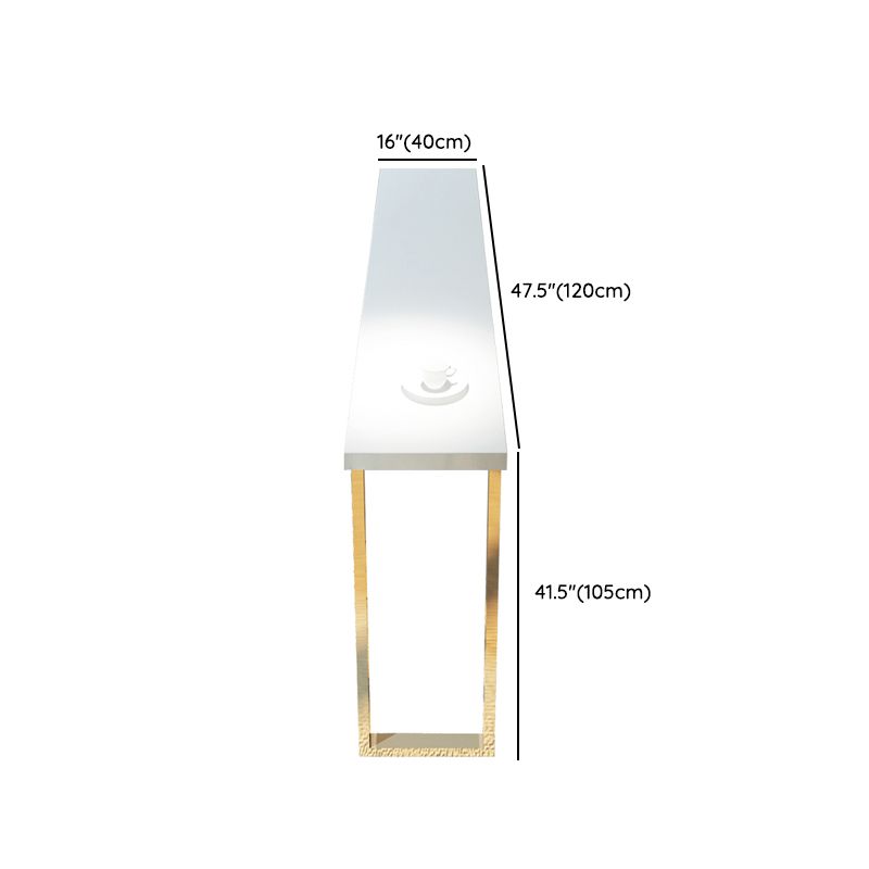 Glam Style Bar Table Set 1/7 Pieces Solid Wood Counter Table with Upholstered Stools