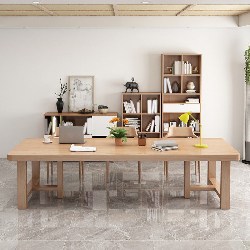 Modern Rectangle Wood Dining Table 1/4/5/6/7 Pieces Dining Set for Dining Room