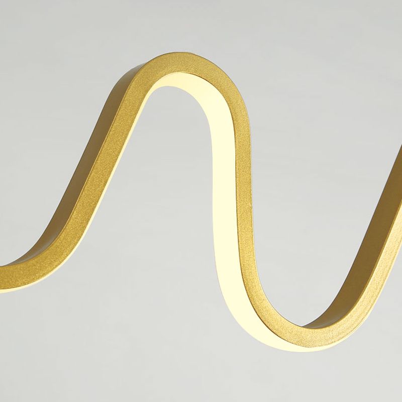 Linear Shape Island Lights Modern Style Metal Two Light Pendant Light Fixtures