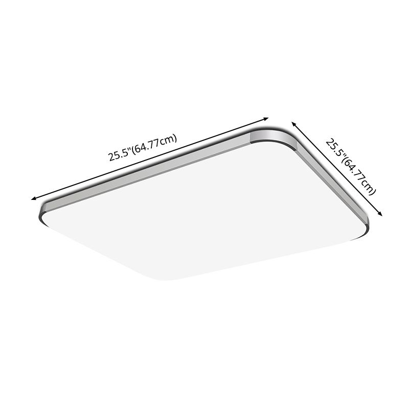 Plafonnier LED en aluminium de style moderne, plafonnier de salon avec 1 lumière