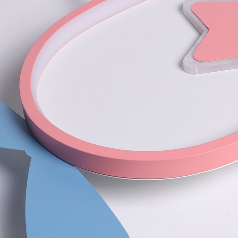 Plafonnier LED moderne et à la mode pour avion en fer forgé avec abat-jour en acrylique