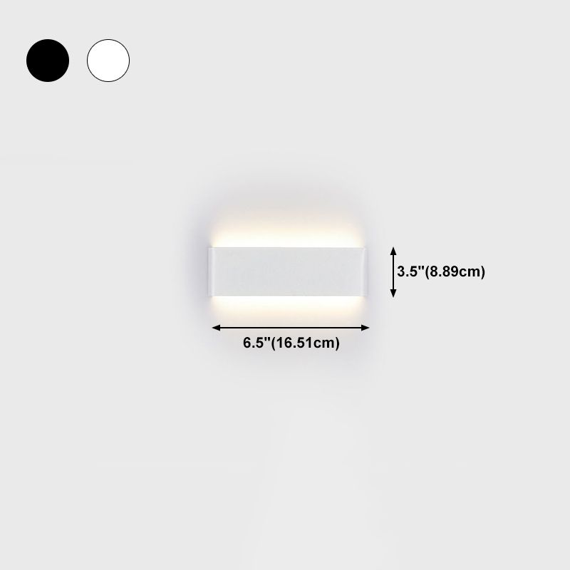 Zeitgenössische Wandleuchte gerade Form LED -Wandleuchten mit Aluminium für Schlafzimmer