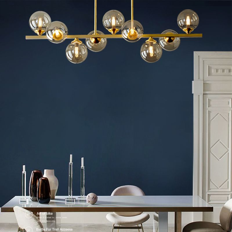 Globe Island Lighting Fixtures Modern Glass Pendant Lighting