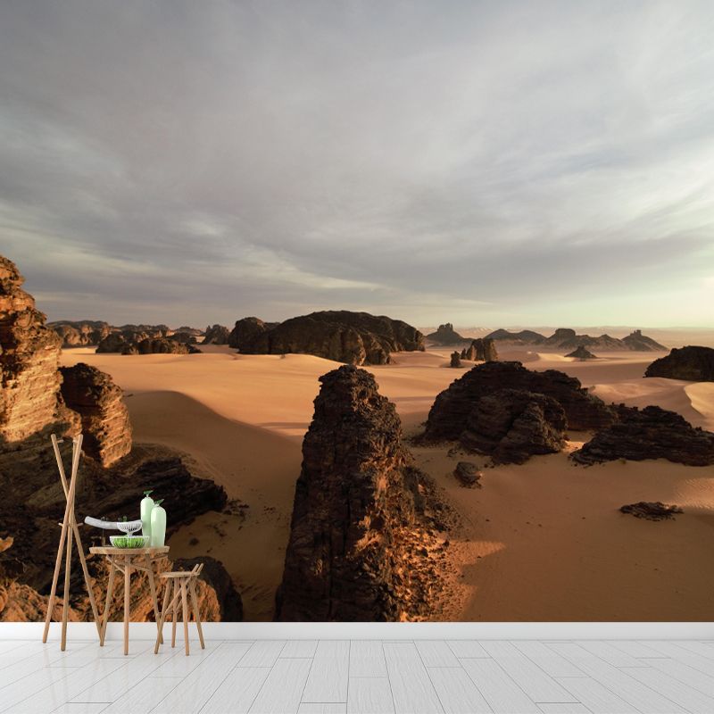 Contemporary Desert Mural Wallpaper Home Decorations for Kitchen Living Room