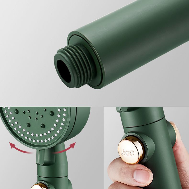 Contemporary Handheld Shower Head High Flow 4-Spray Patterns Wall-Mount Showerhead