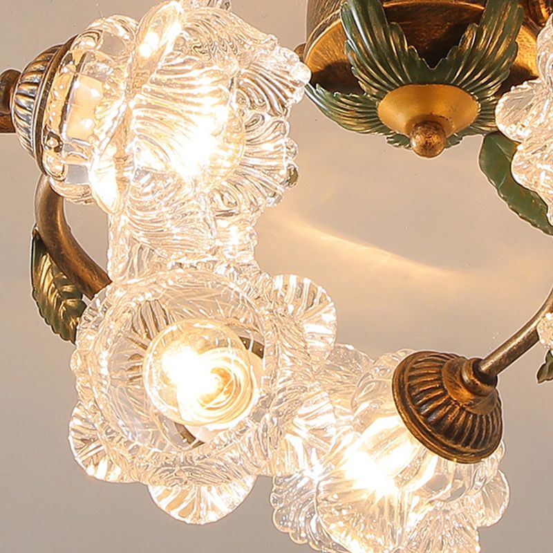 Modern Simple Iron Ceiling Lamp Flower Shape Ceiling Light for Living Room
