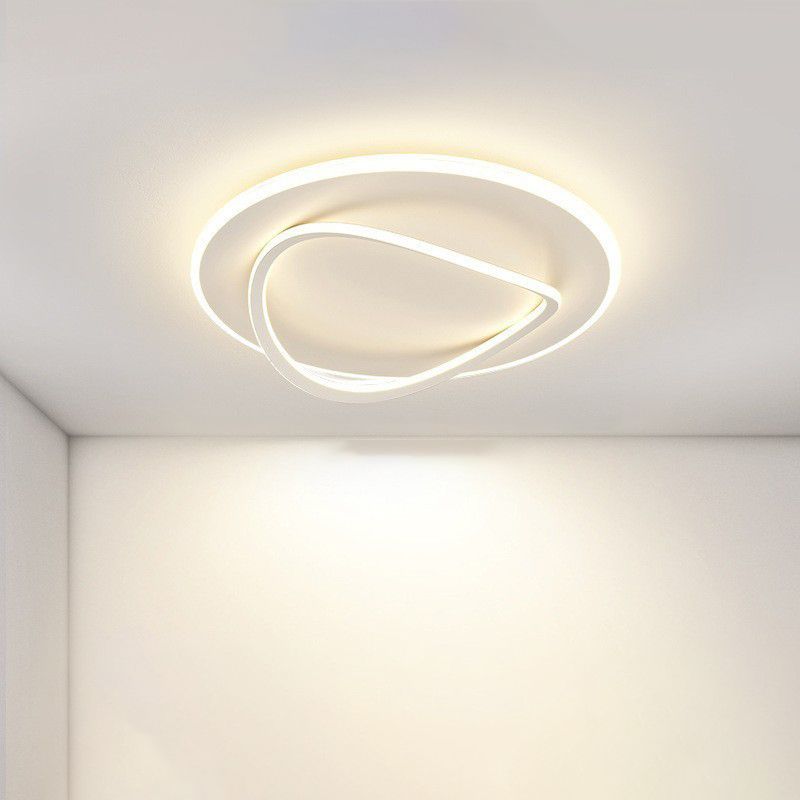 Contemporary Flush Mount Lighting LED White Ceiling Light for Bathroom