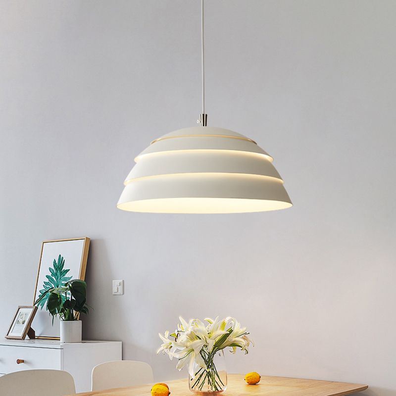 1 Light Bowl Shade Hanging Light Fixture Living Room Bedroom Modern Simple Pendant Light