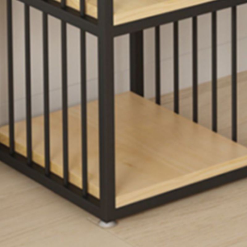 Modern Rectangular 1/3 Pieces Pub Table Set Wooden Counter Table with High Stools