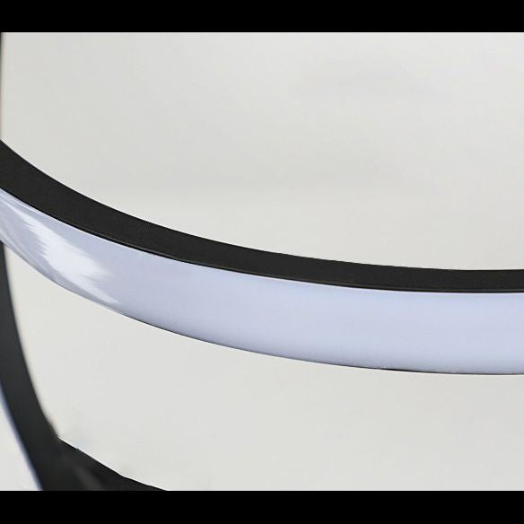 Contemporary Symmetrical Curves Chandelier Lights Aluminum Pendant Ceiling Lights for Living Room