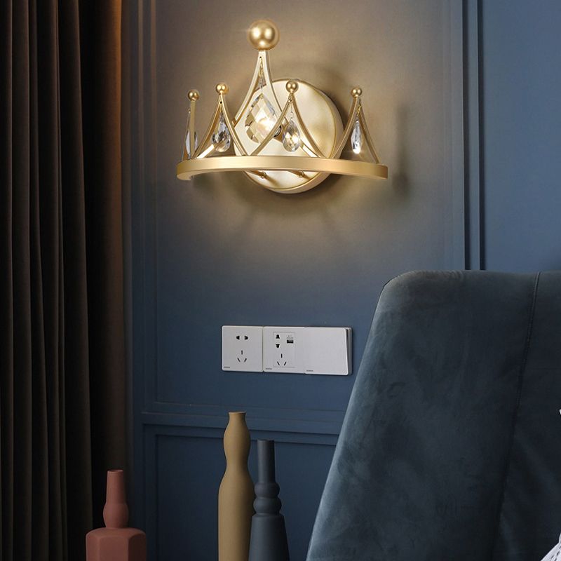 Postmoderne 1 Tête Murce Conce Golden Mur Murd Lightture pour le salon