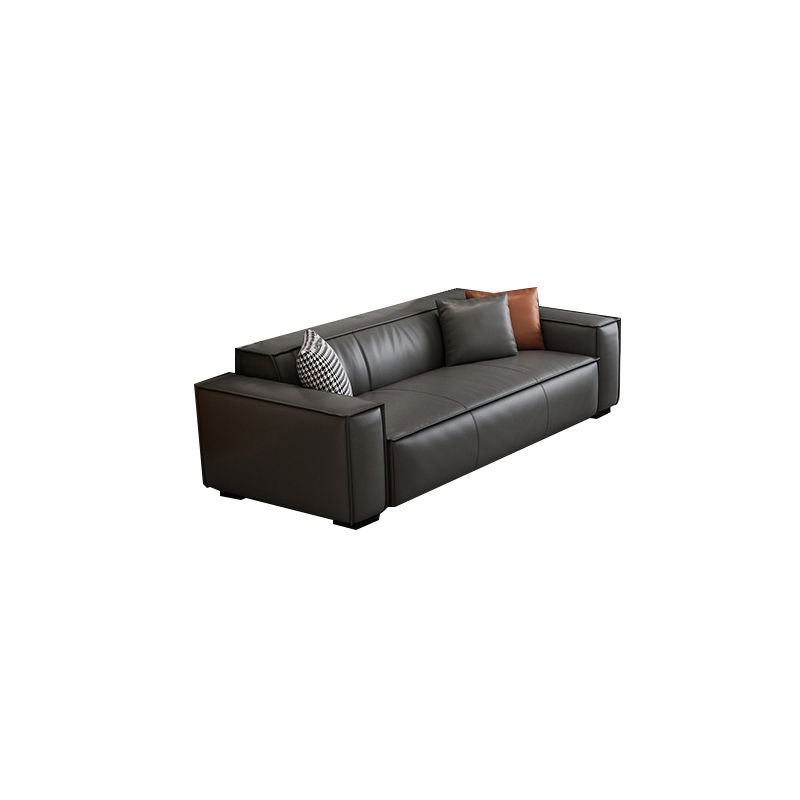 Living Room Square Arm Standard Cushions Transitional Modern