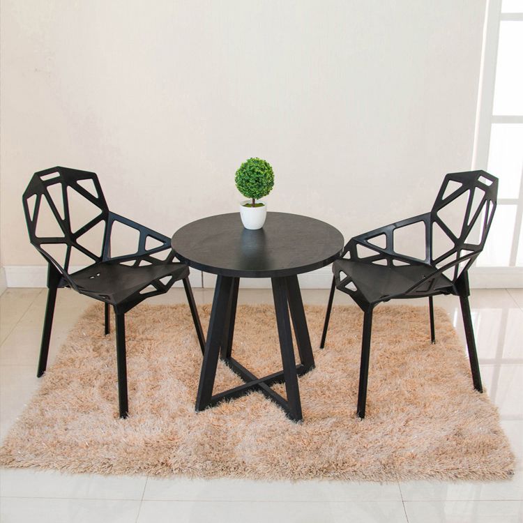 Metal Contemporary Dining Table Indoor Round Table for Kitchen