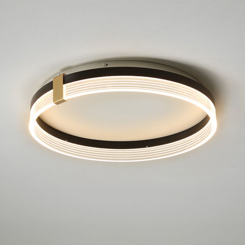 1-Light Modern Ceiling Light Simple LED Ceiling Mount Light with Acrylic Shade for Bedroom