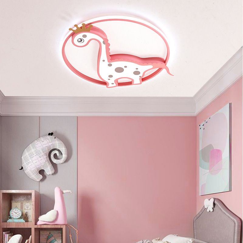 Chambre d'enfants dinosaure encastré plafonnier acrylique Creative LED plafonnier
