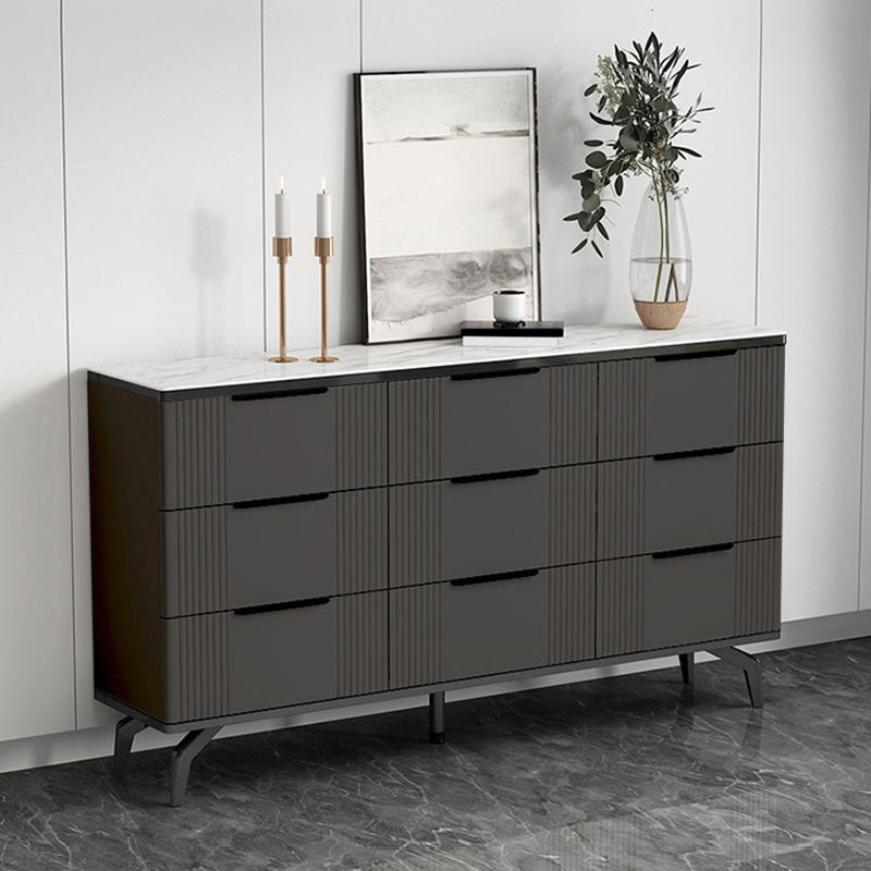 11.7-inch Width Contemporary Storage Chest Stone Storage Chest Dresser