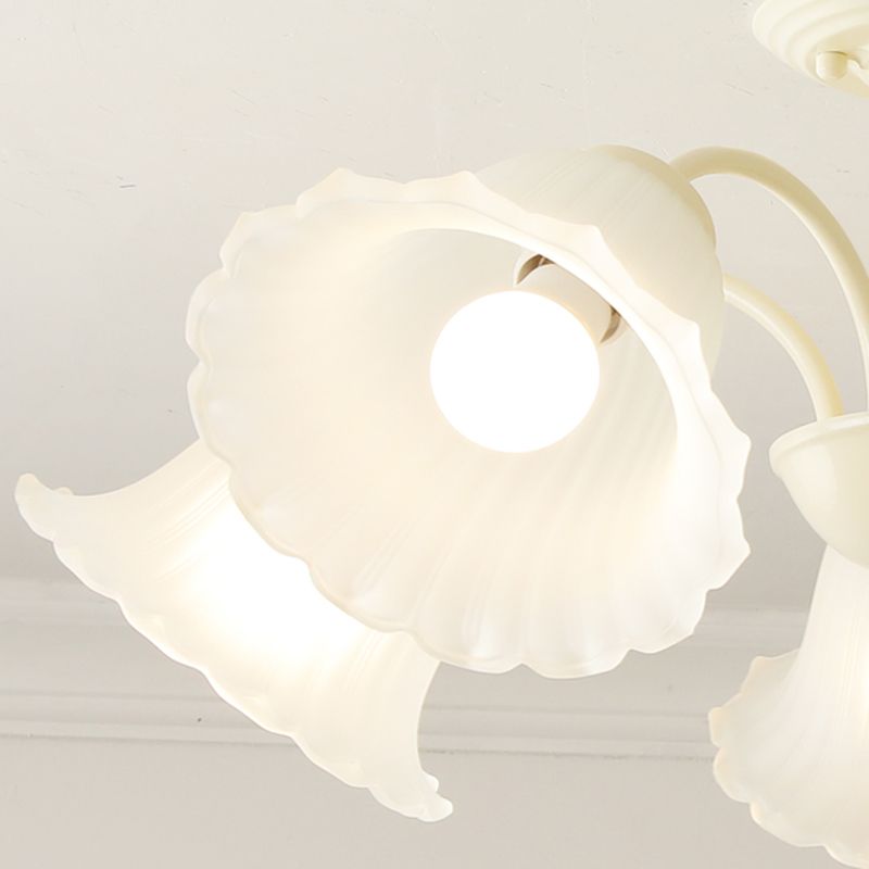 Nordic Flush Mount Light Creative Flush Mount Ceiling Light Fixture with Glass Shade
