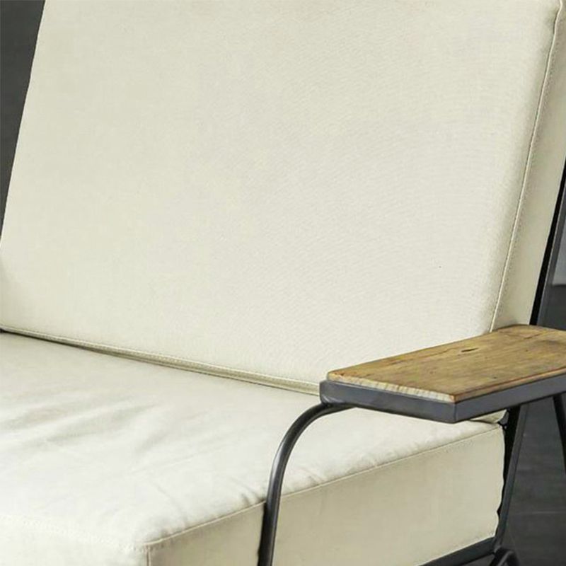 Nordic Arms Included Square Arms Cushion Back Accent Armchair