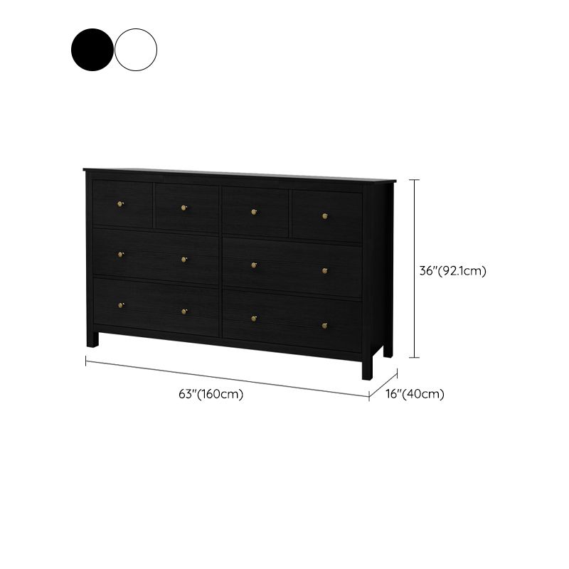 Classic Glam Storage Chest Wooden Storage Chest Dresser with Drawers