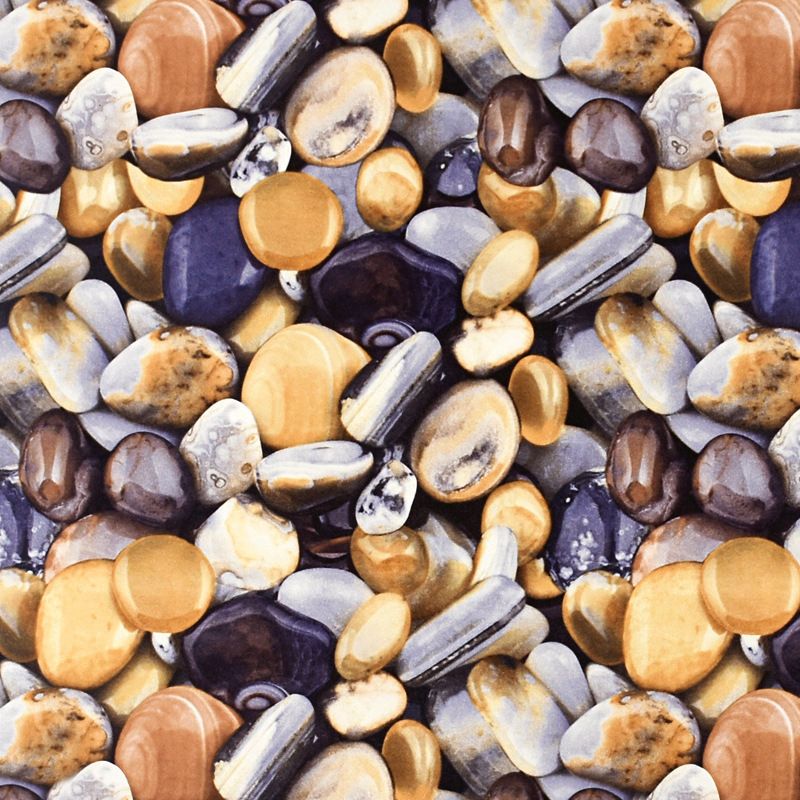 Vinyl 31' x 20.5" Contemporary Non-Pasted 3D Print Cobblestone and Rock Wallpaper