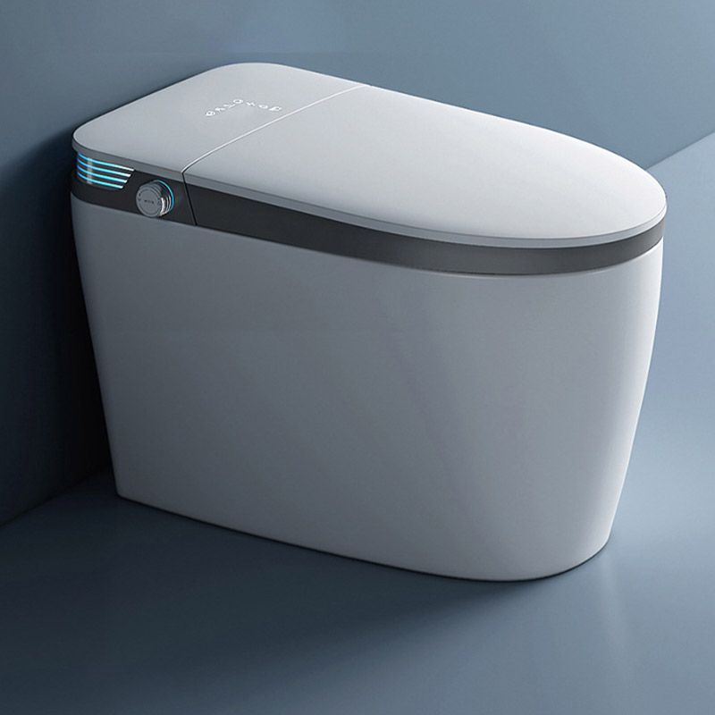 Contemporary One Piece Toilet Floor Mounted Toilet Bowl with Slow Close Seat for Washroom