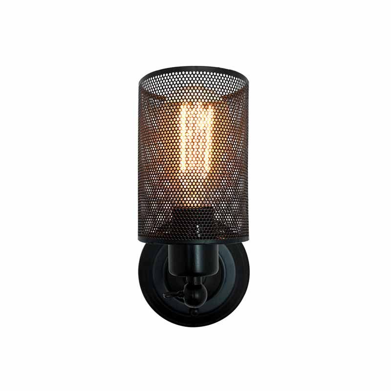 Modern Wall Sconce Adjustable Cylinder Shape Vanity Lamp with Metal Shade for Bathroom