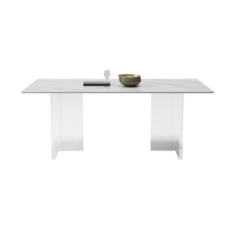 Minimalist Acrylic Dining Table Sets 1/4/5 Pieces Home Table and Chairs