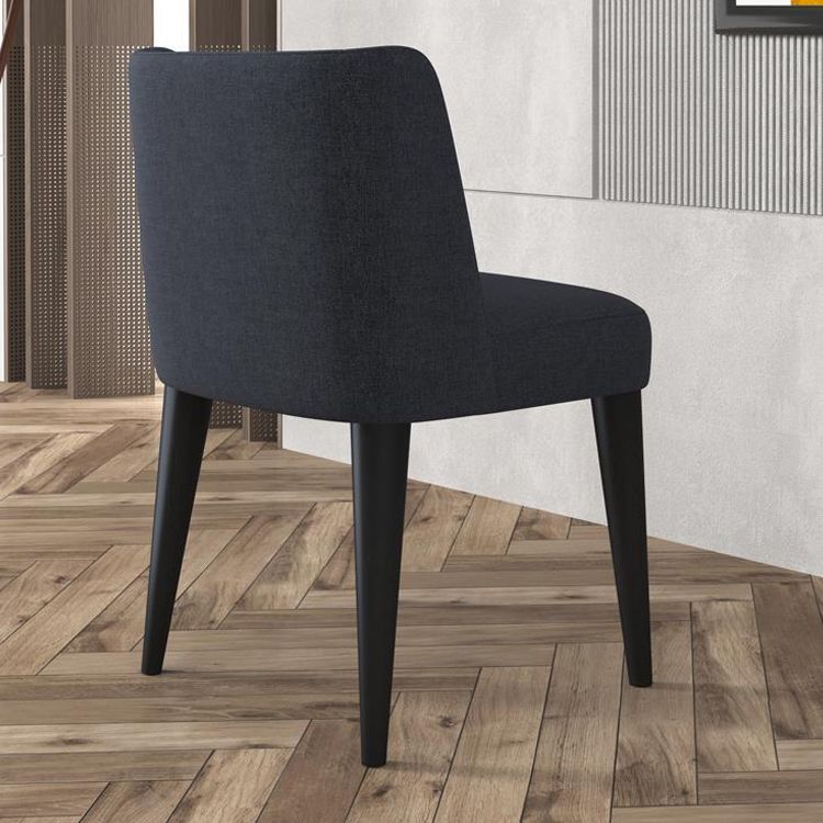 Sedia da pranzo con sedia da sedia da interno-esterno contemporanea con gambe in legno
