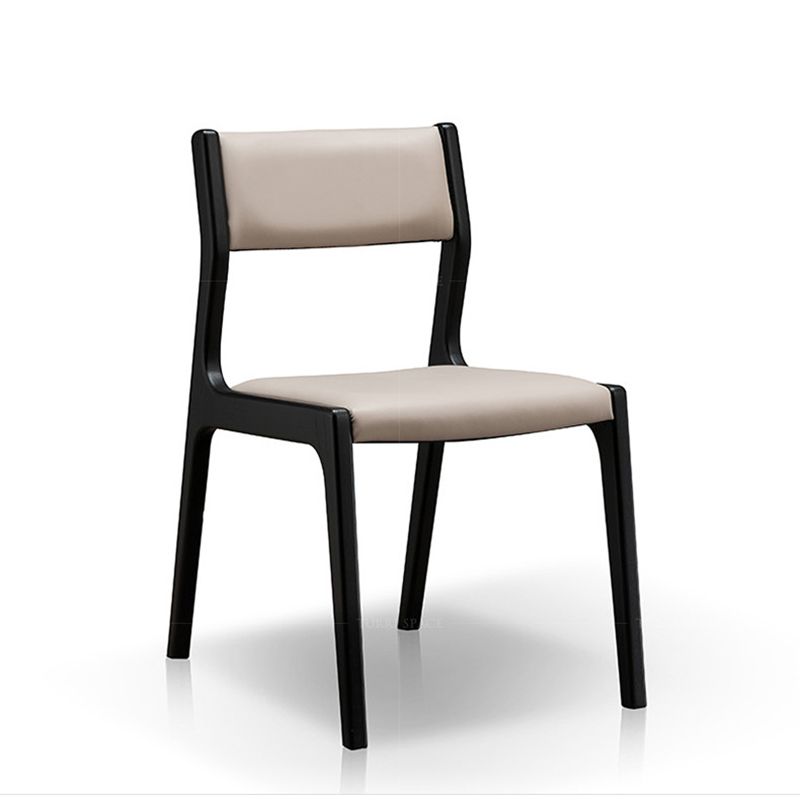 Contemporary Chair Wood Open Back Dining Room Chair for Dining Room