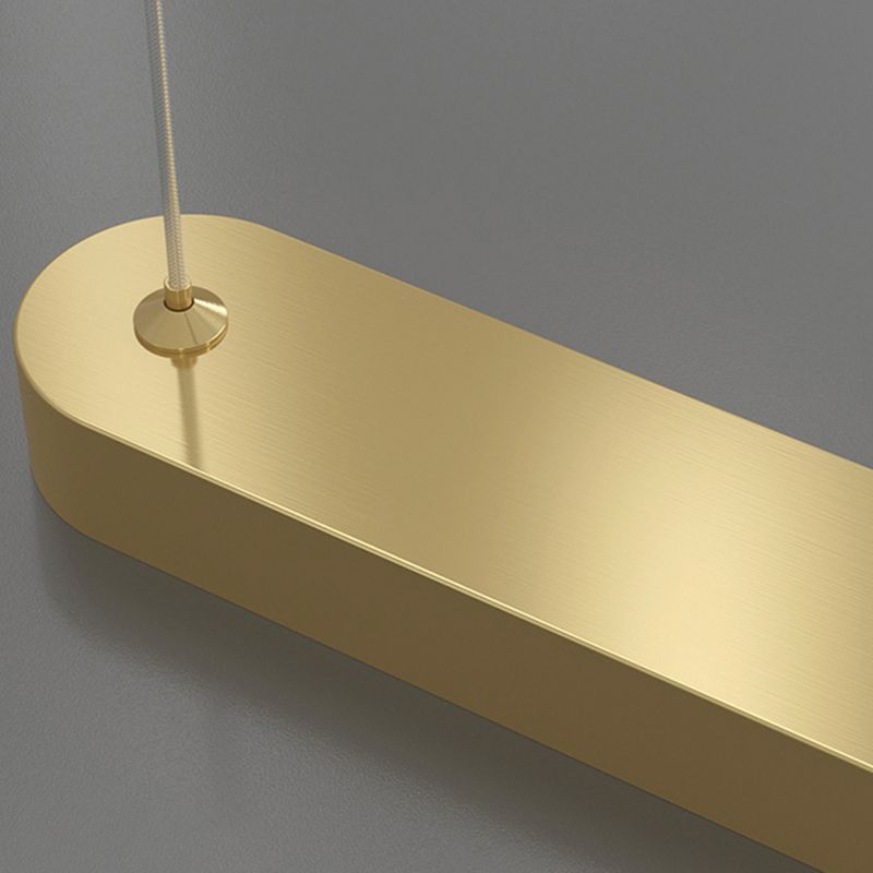 Minimalist Hanging Island Light Metal LED Hanging Lighting Fixture for Sitting Room