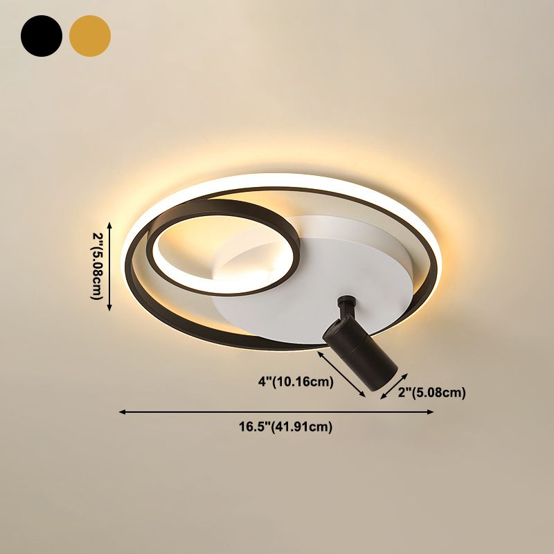 Plafonnier LED contemporain avec luminaire encastré pour magasin de vêtements