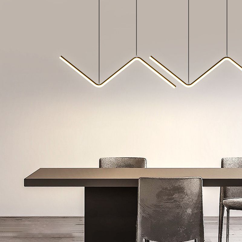 Luz de colgante nórdico Fije de lámpara de lámpara LED de estilo LED de estilo moderno para comedor