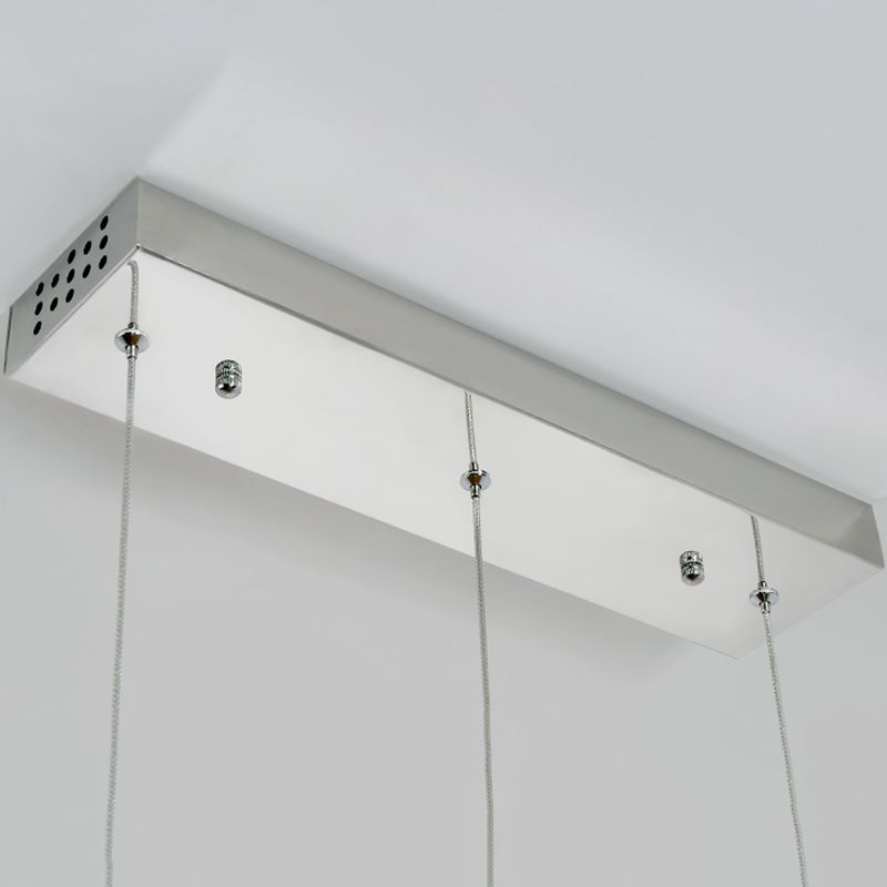 Etched Eiffel Tower Pendant Lamp Creative Minimalist Crystal Chrome Suspension Light