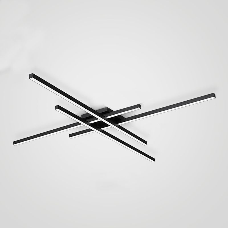 Moderne, beknopte LED-inbouw aluminium lineaire plafondlamp met acrylkap