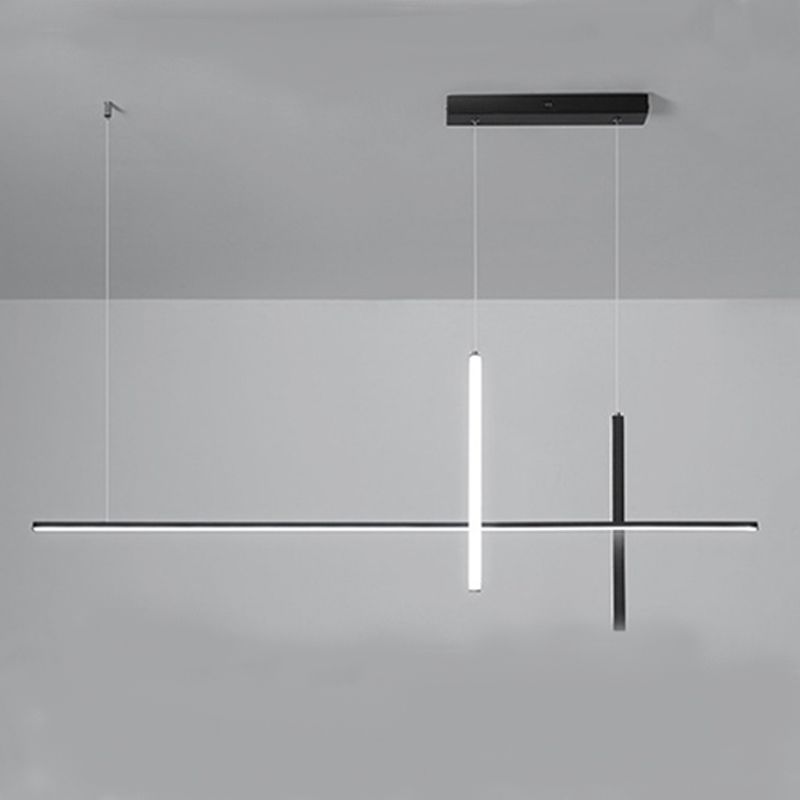 Minimalism Contemporary Style Island Pendants Metal LED Island Chandelier Light for Dining Room