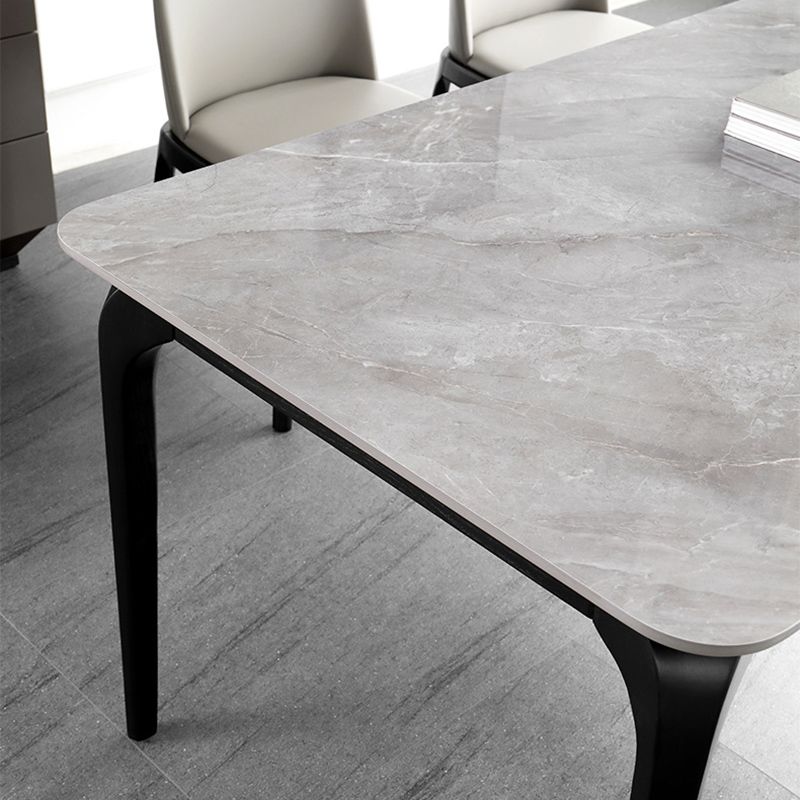 Modern 1/5 Pieces Dining Set Rectangle Stone Dining Table for Kitchen