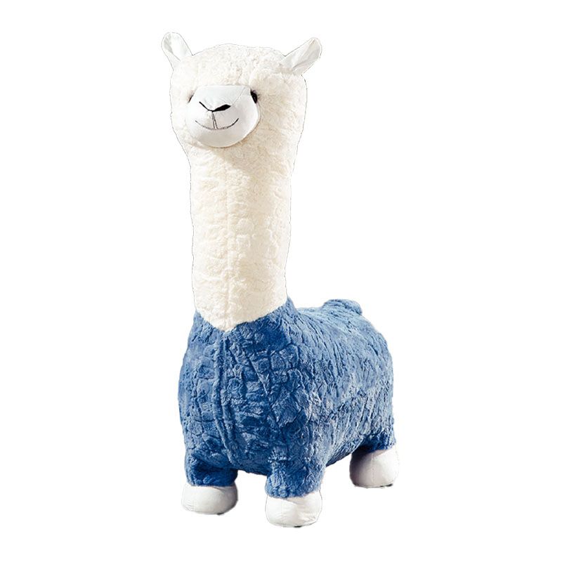 Plush Standard Stool Modern Simple Children's Alpaca Animal Stool