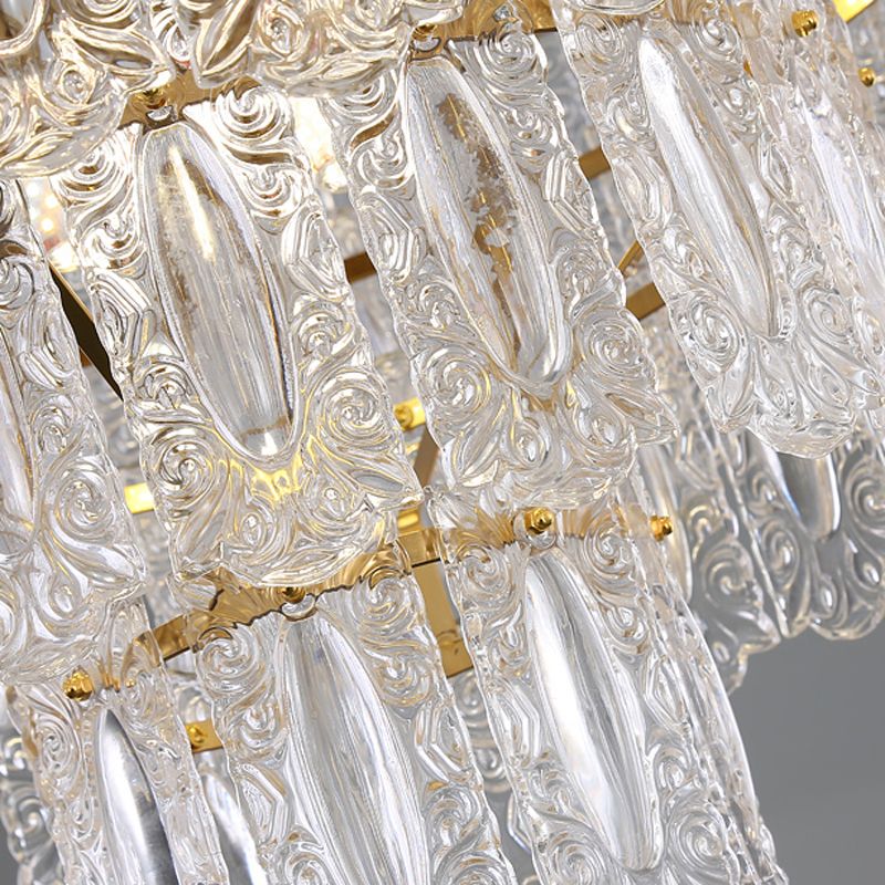 Modern Style Island Pendants Glass Pendant Lights in Gold for Living Room