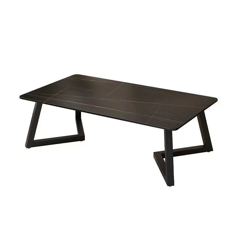 Single Slate Rectangle Coffee Table Modern Minimalist Coffee Table