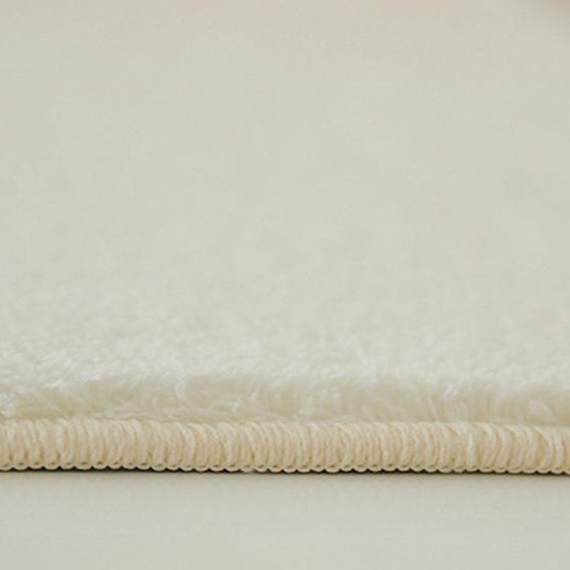 Light Brown Grid Rug Polyester Modern Rug Washable Rug for Living Room